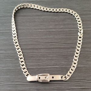 Silver-Tone Women's Chain Belt